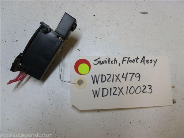 GE DISHWASHER WD21X479 WD12X10023 WD12X376 SWITCH W/ FLOOD SWITCH BRACKET USED GE DISHWASHER WD21X479 WD12X10023 WD12X376 SWITCH W/ FLOOD SWITCH BRACKET USED
